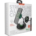 HyperGear MaxCharge 3-in-1 Wireless Charging Stand Black