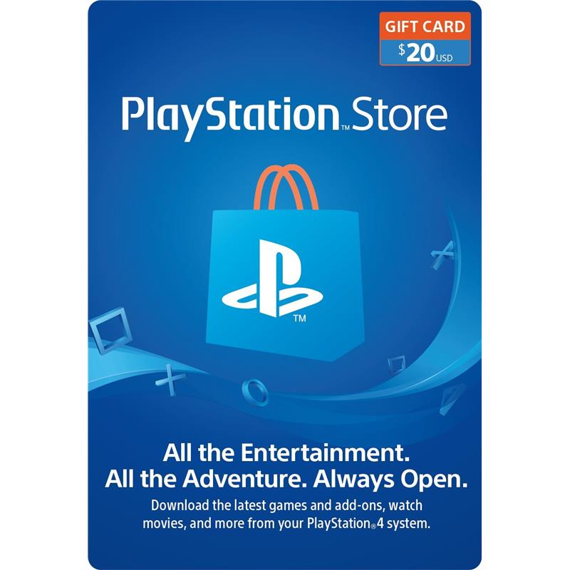 PlayStation 20 Gift Card Gadget Avenue Inc Barbados   799366084336058120000500753410 