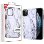 MyBat iPhone 11 Fuse Marble Hybrid Cover - White / Iron Gray
