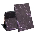 Apple iPad 10.2 (2019 / 2020) - MyBat MyJacket Marble Tablet Case - Purple / Black