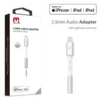 MyBat Pro MFi Lightning Connector to 3.5mm Adapter - White