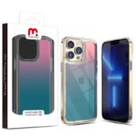 MyBat Pro Gummy Clear Case for Apple iPhone 13 Pro Max (6.7) - (Pink to Sky Blue