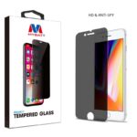 MyBat Privacy Tempered Glass Screen Protector (2.5D) for Apple iPhone 8 Plus/7 Plus - (Transparent Smoke)