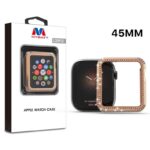 MyBat Apple Watch Case (with Diamonds) for Apple Watch Series 7 45mm/Watch Series 9 45mm / Watch Series 8 45mm - Electroplated Rose