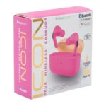 Icon True Wireless BT Earbuds (Pink)