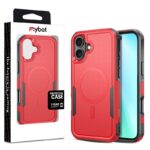 MyBat Fortress Series for Apple iPhone 16 Plus - Red