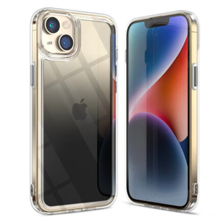 MyBat Pro Radiant Series ombre gradient Gummy Case for Apple iPhone 16e / 14 / 13 - Black Gradient