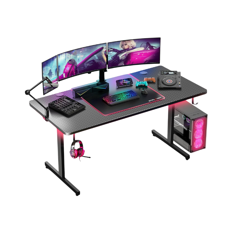 326462426 GTPlayer Gaming Desk with Mouse Pad - Image 1