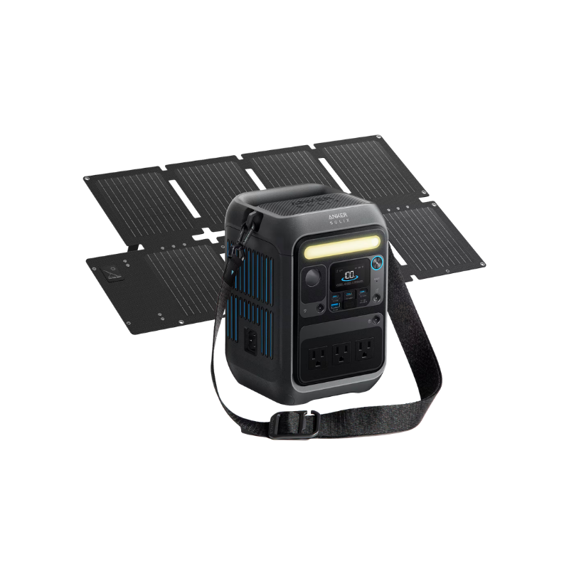 194644285043 Anker Solix C300X Power Station with 60W Solar Panel 288WH/300W Battery Solix 23-SG - Image 1
