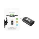 AmpNergy PassPort USB-C to Lightning Adapter - Black